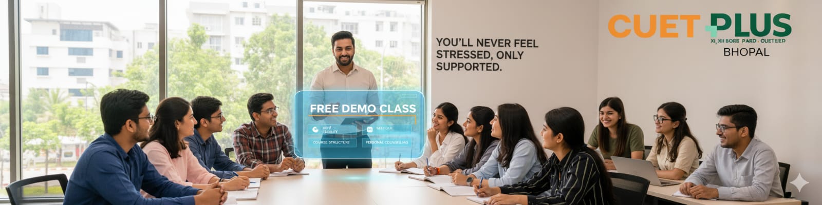 CUET Coaching in Bhopal: Batches, Fees, Demo Class – CUET Plus