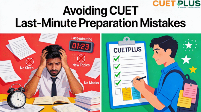 CUET Last‑Minute Preparation Mistakes