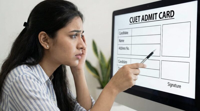 CUET Admit card problem