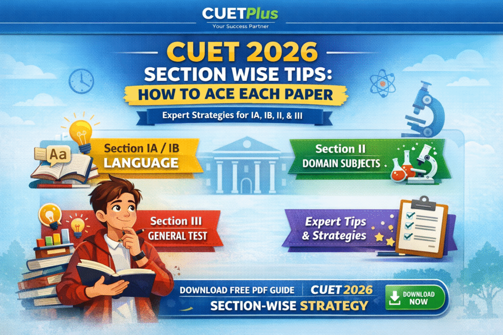 CUET Section Tips 2026: 11 Winning Strategies for Top Scores