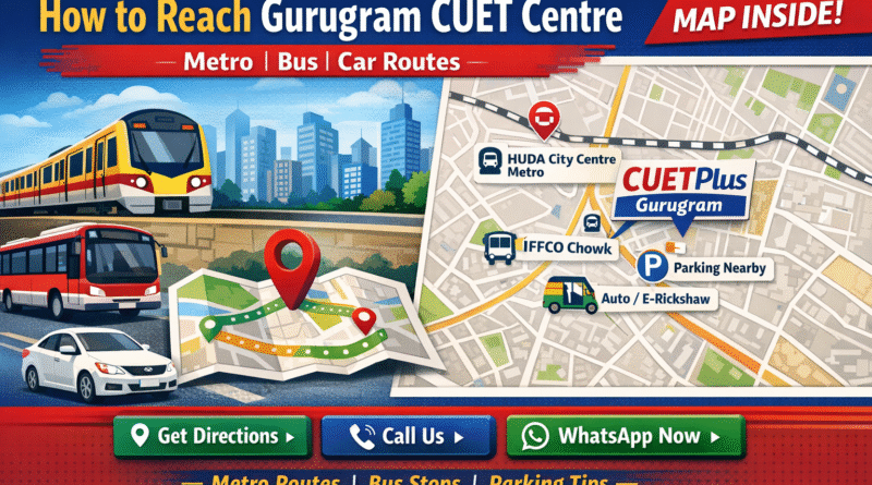 How to Reach Gurugram CUET Centre