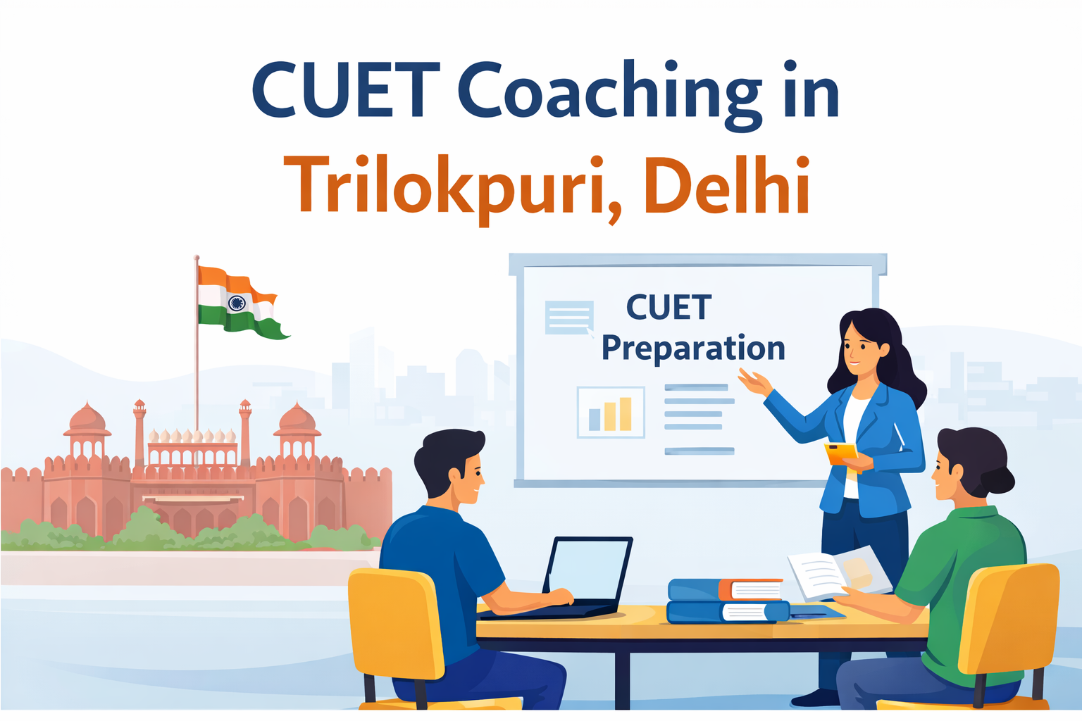 CUET Coaching in Trilokpuri, Delhi: Batches, Fees, Scholarships