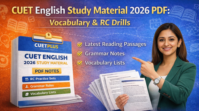Best CUET English Study Material 2026 PDF