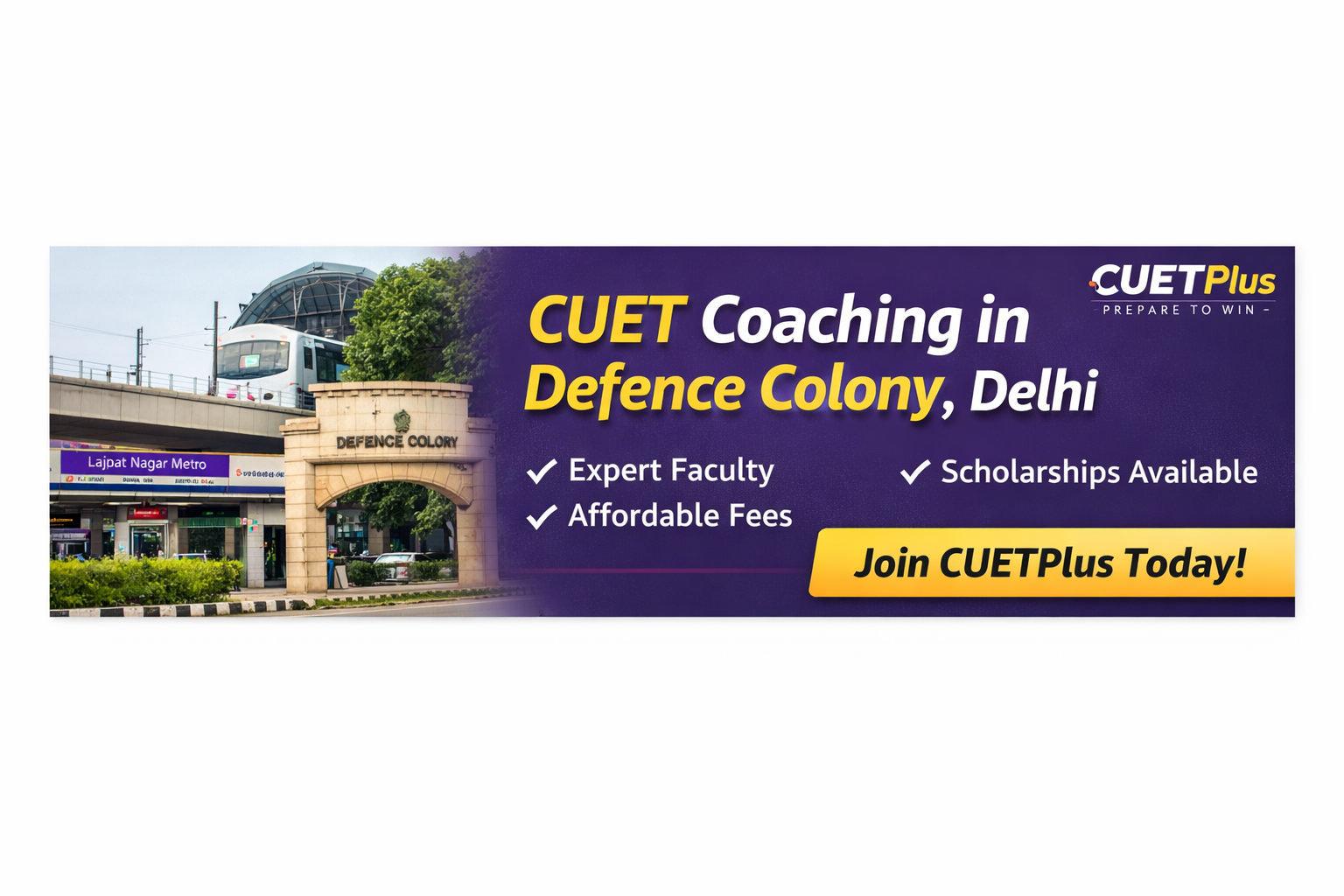 Best CUET Coaching in Defence Colony, Delhi: Classes, Fees & Scholarships | CUETPlus