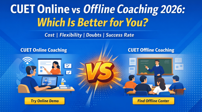 CUET Online vs Offline Coaching 2026