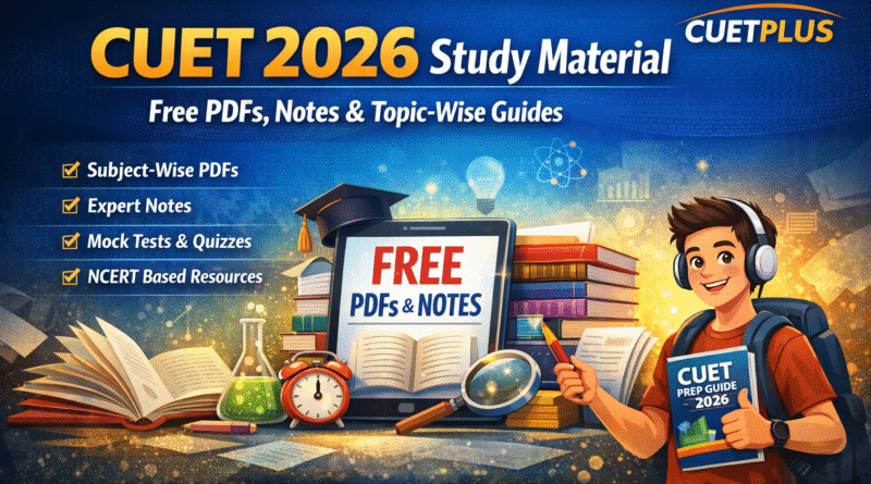CUET study material 2026