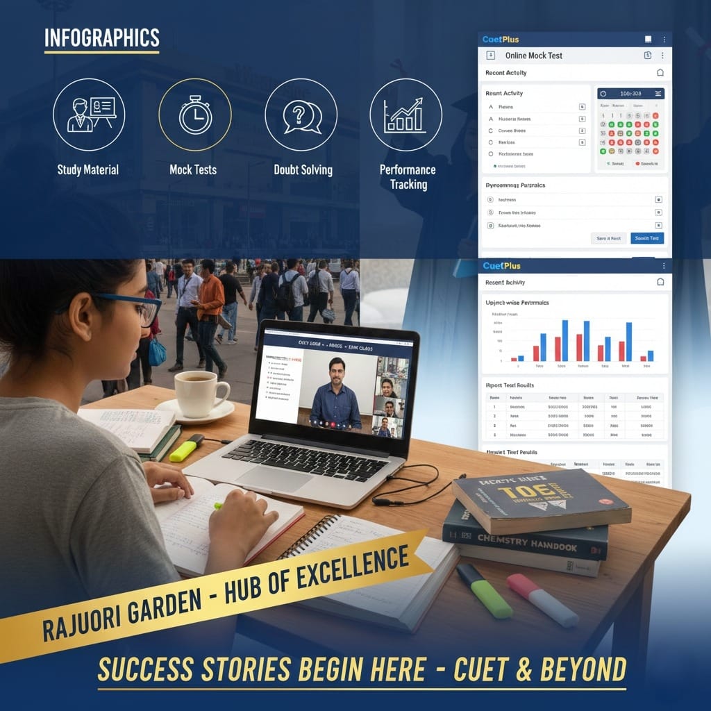 CUET Online Coaching in Rajouri Garden| cuetplus